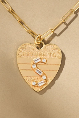 Monogram Heart Charm Necklace | Anthropologie (US)