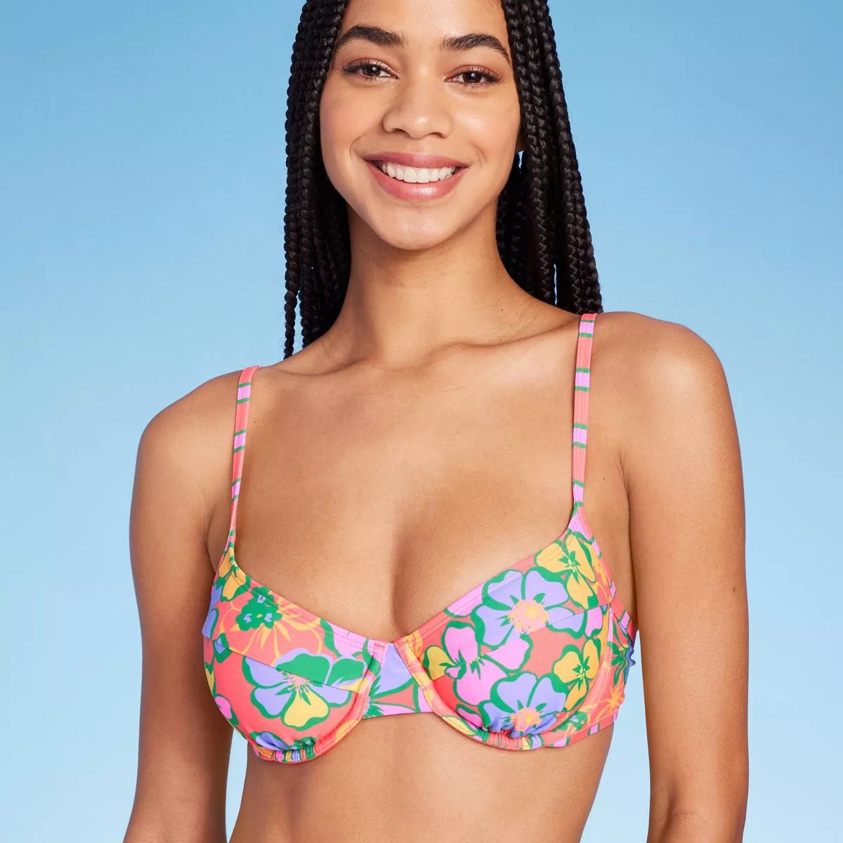 Women's Underwire Bikini Top - Wild Fable™ Multi Floral Print | Target
