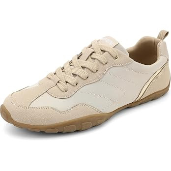 UBFEN Womens Retro Fashion Sneakers Trendy Zero Drop Neutral Tennis Shoes | Laces Up, Lightweight... | Amazon (US)