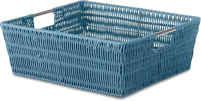 Whitmor Rattique Shelf Tote Berry Blue | Amazon (US)