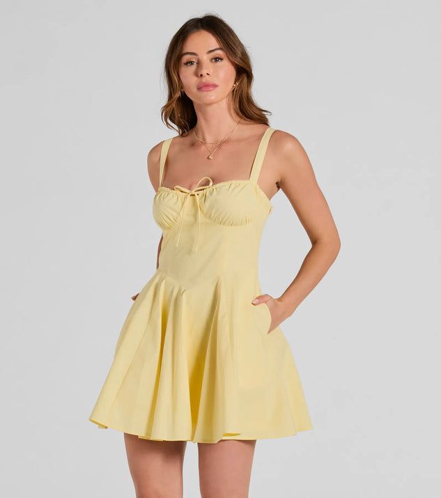Show Off That Flair Satin A-Line Mini Dress$39.90 | Windsor Stores