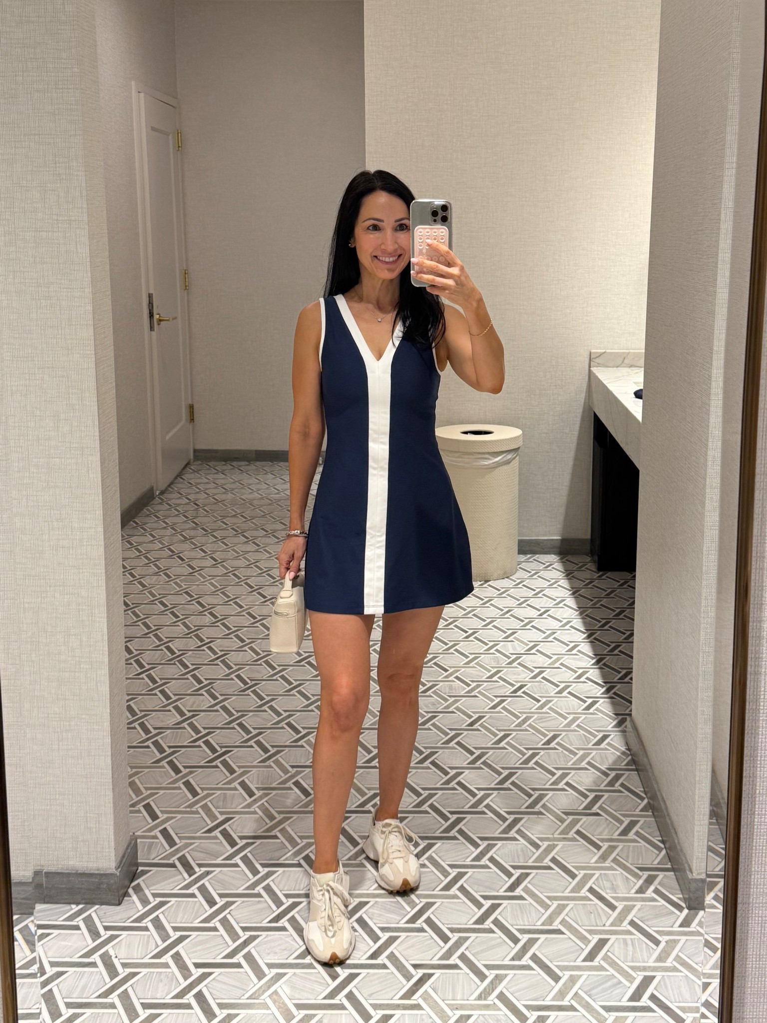 LIV Golf Virginia OOTD⛳️ another fave Abercrombie active dress, on sale now! Wearing xs regular, runs short imo  