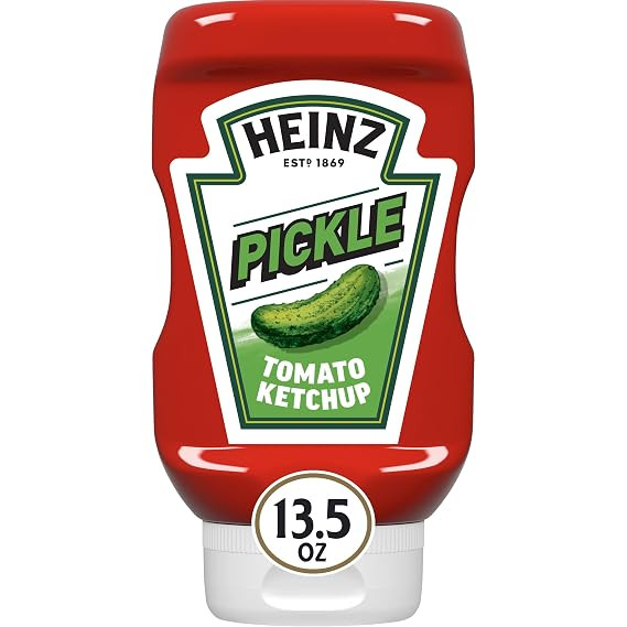 Heinz Tomato Ketchup with Pickle Seasoning, 13.5 oz Bottle | Amazon (US)