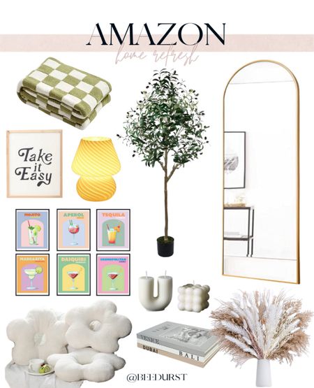 Amazon home refresh, Amazon home decor, summer home decor, Amazon home accents, gold mirror, throw blanket, gallery wall, wall prints, pampas grass, coffee table books, faux tree, trendy home decor, affordable home decor 

#LTKFamily #LTKHome #LTKKids