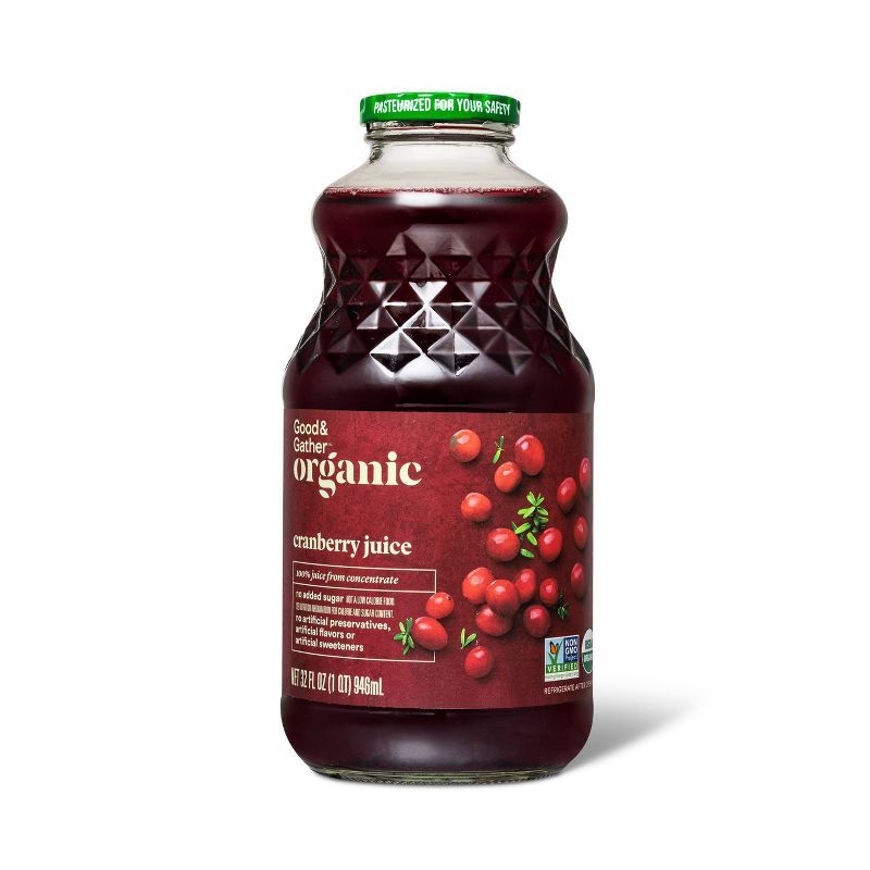 Organic Cranberry Juice From Concentrate - 32 fl oz - Good & Gather™ | Target