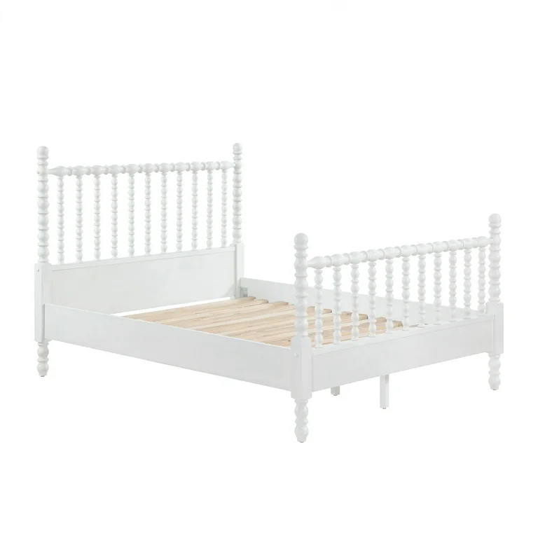 Pioneer Woman Harper Queen-Size Spindle Bed, White | Walmart (US)