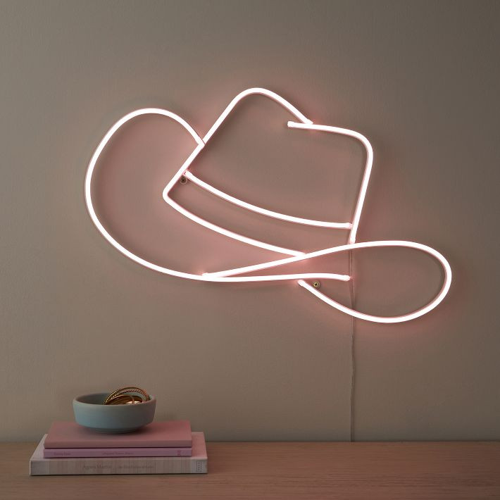 Cowgirl Hat Neon | Pottery Barn Teen