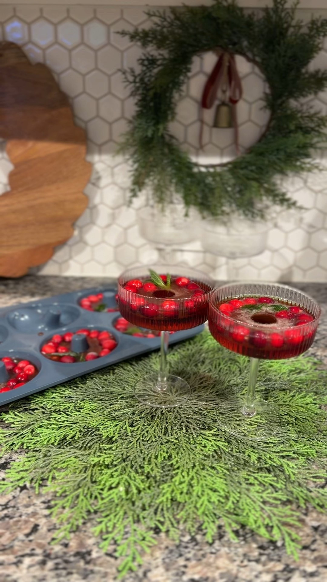 Holiday festive cocktail , coupe glasses, cocktail glasses, ice cube mood, donut mold

#LTKSeasonal #LTKfoodie #LTKHoliday