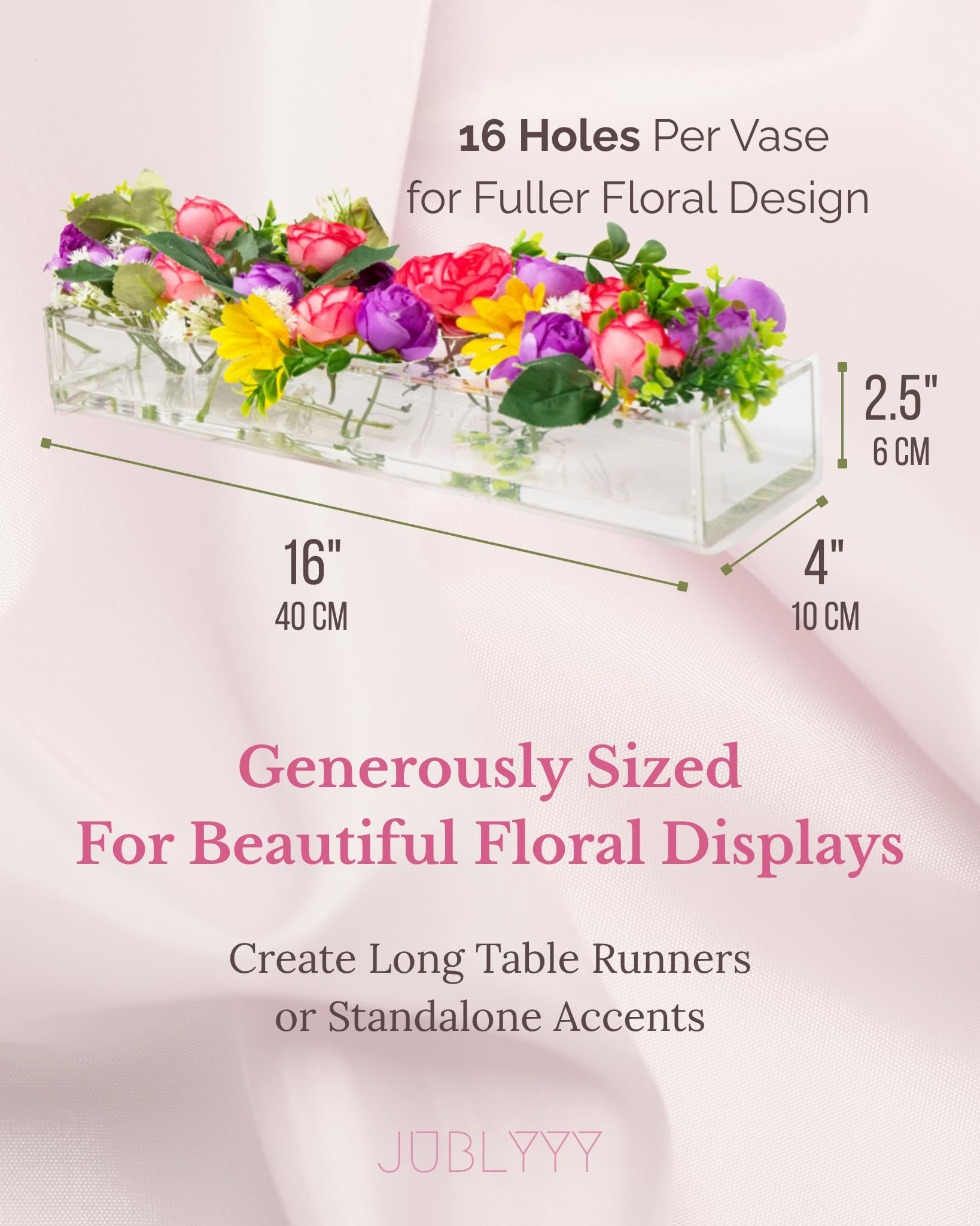 4Pcs Ultra Premium Plastic Vases for Flowers, Flower Arrangement Holder, Dining Table Decor Cente... | Amazon (US)
