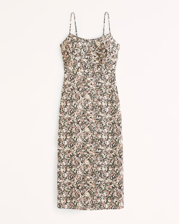 Slip Column Midi Dress | Abercrombie & Fitch (US)