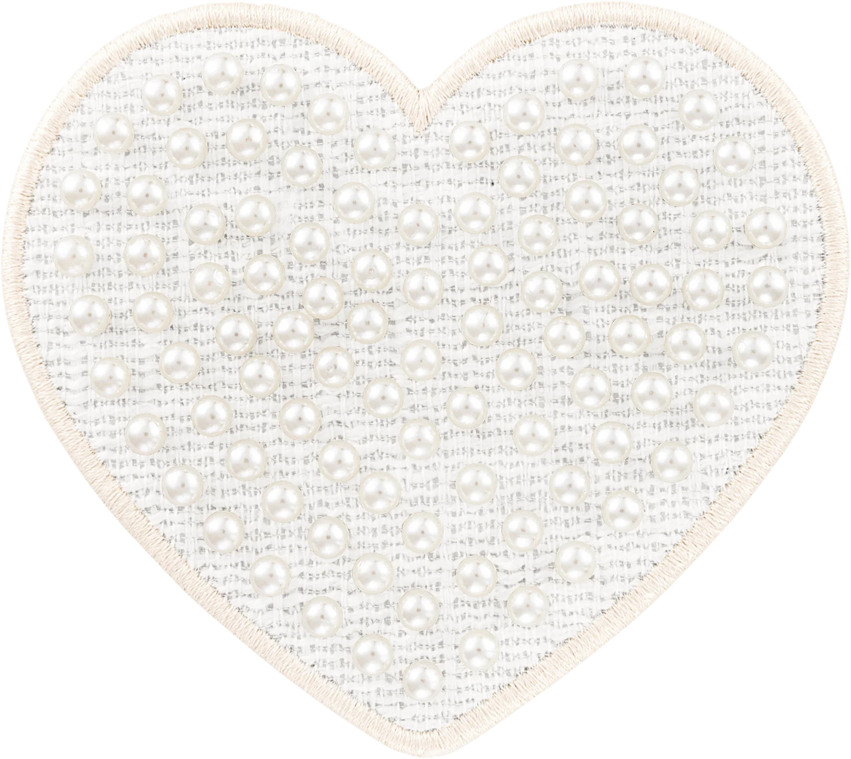 Jumbo Pearl Heart Patch | Embroidered Patch - Stoney Clover Lane | Stoney Clover Lane