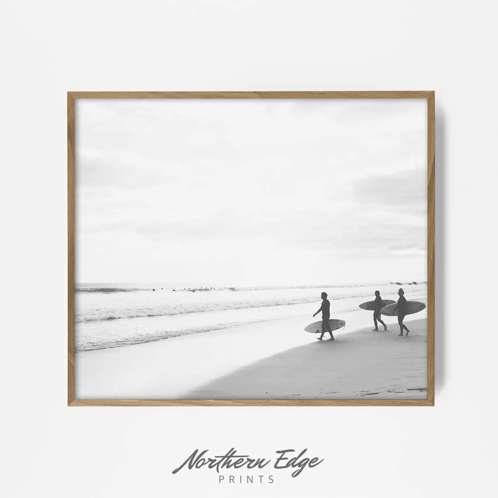 Bw Surfer Print Surfing Decor Black White Surf Surfer | Etsy | Etsy (US)