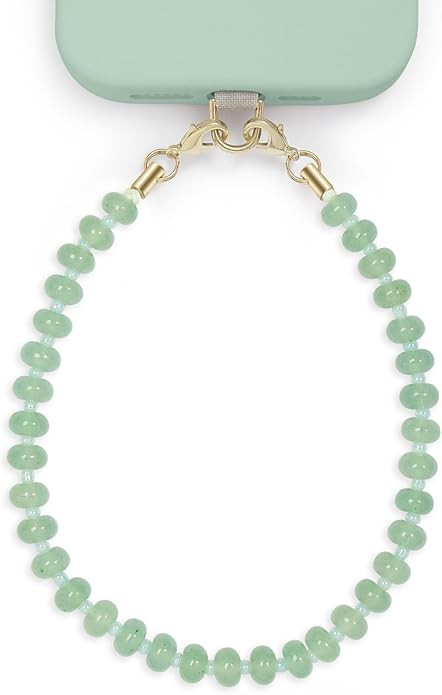 Natural Stone Phone Charm, Beaded Healing Phone Wrist Strap, Handmade Cellphone Chain Lanyard wit... | Amazon (US)