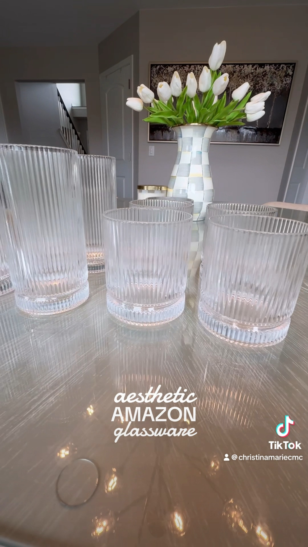 Aesthetic ribbed glassware set 🥃 affordable glasses set, affordable glassware, great quality glassware, ribbed glasses, Amazon glassware set

#LTKfindsunder50 #LTKhome