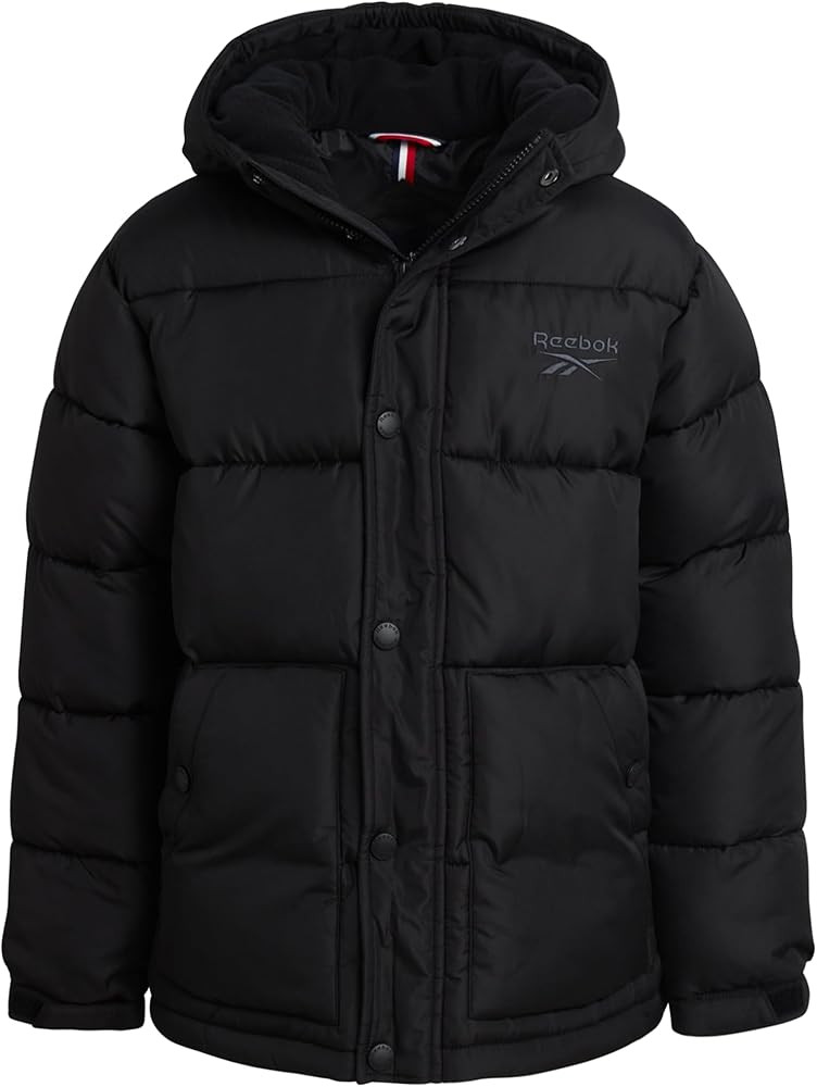 Reebok Boys Puffer Jacket - Heavyweight Wind & Water Resistant Hooded Boys Winter Jacket - Cozy I... | Amazon (US)