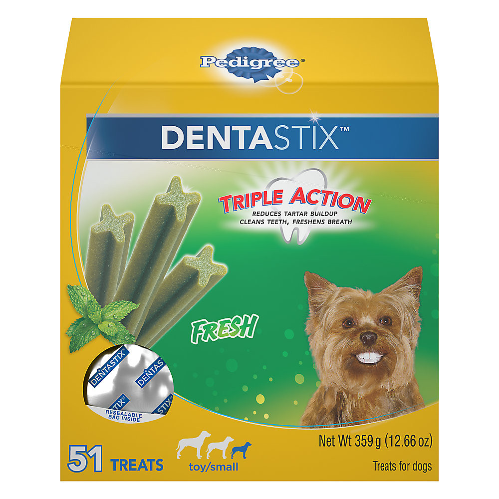 Pedigree Dentastix Triple Action Small Dog Treats - Fresh | PetSmart