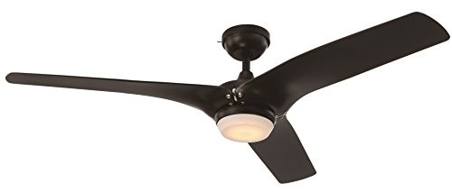GE Arrowood 60" Black LED Indoor Ceiling Fan, SkyPlug Technology for Instant Plug and Play Mounting | Amazon (US)