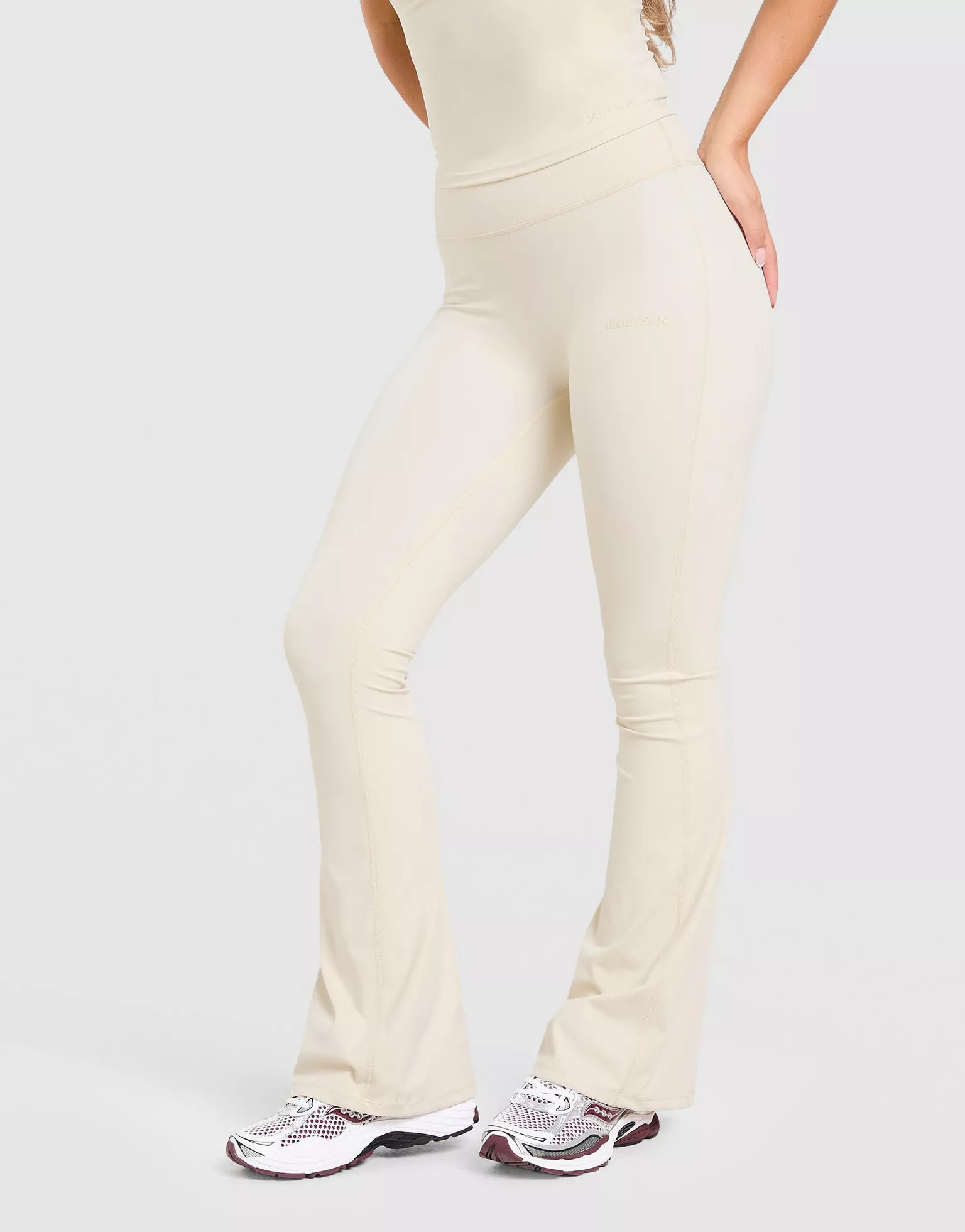 Cream DAILYSZN Sculpt Flare Leggings - JD Sports UK | JD Sports (UK)