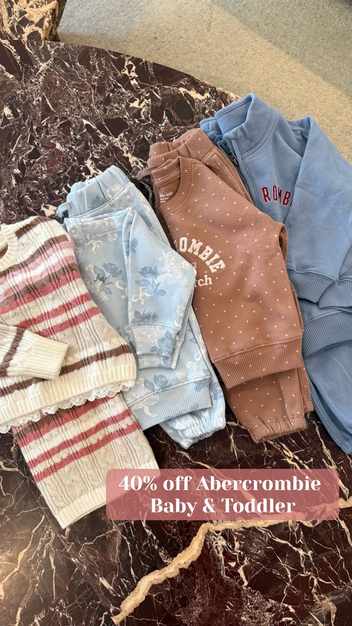 Last day for 40% off ALL Baby&Toddler @abercrombie 

@abercrombiekids #abercrombiepartner

#LTKKids #LTKBaby #LTKSaleAlert