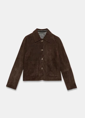 Brown Suede Jacket | Mint Velvet