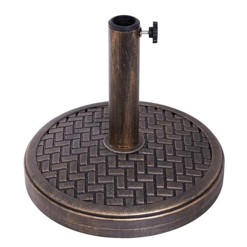 Backyard Expressions 26.5 Lb Umbrella Stand, Patio Umbrella Base, 15 in Diameter | Amazon (US)