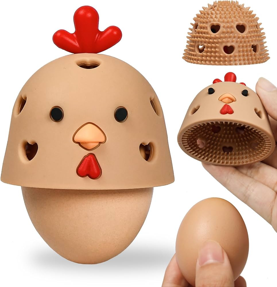 Egg Washer for Fresh Eggs, Silicone Egg Brush Cleaner Tools for Egg Washer, Reusable Chicken Egg ... | Amazon (US)