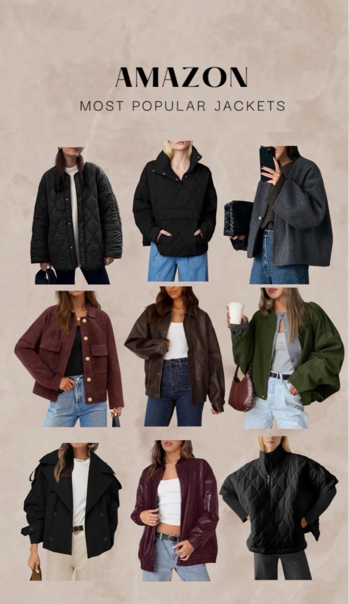 fall jackets.  cool girl jackets #jackets #amazonjacket