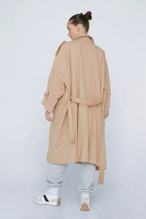 Petite Oversized Trench Coat | NastyGal (UK, IE)