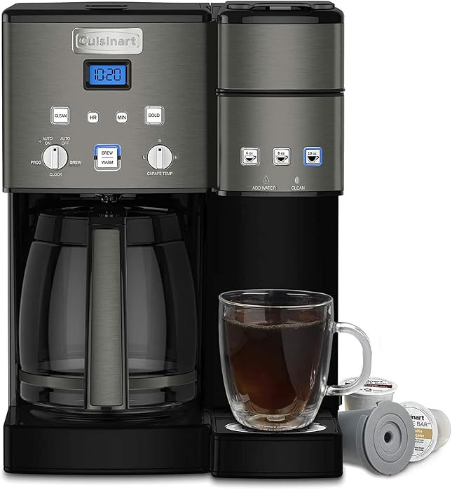 Cuisinart Coffee Maker,12 Cup with 3 Single-Size Brewers, 6, 8, 12 oz, Black/Stainless Steel, SS-... | Amazon (US)