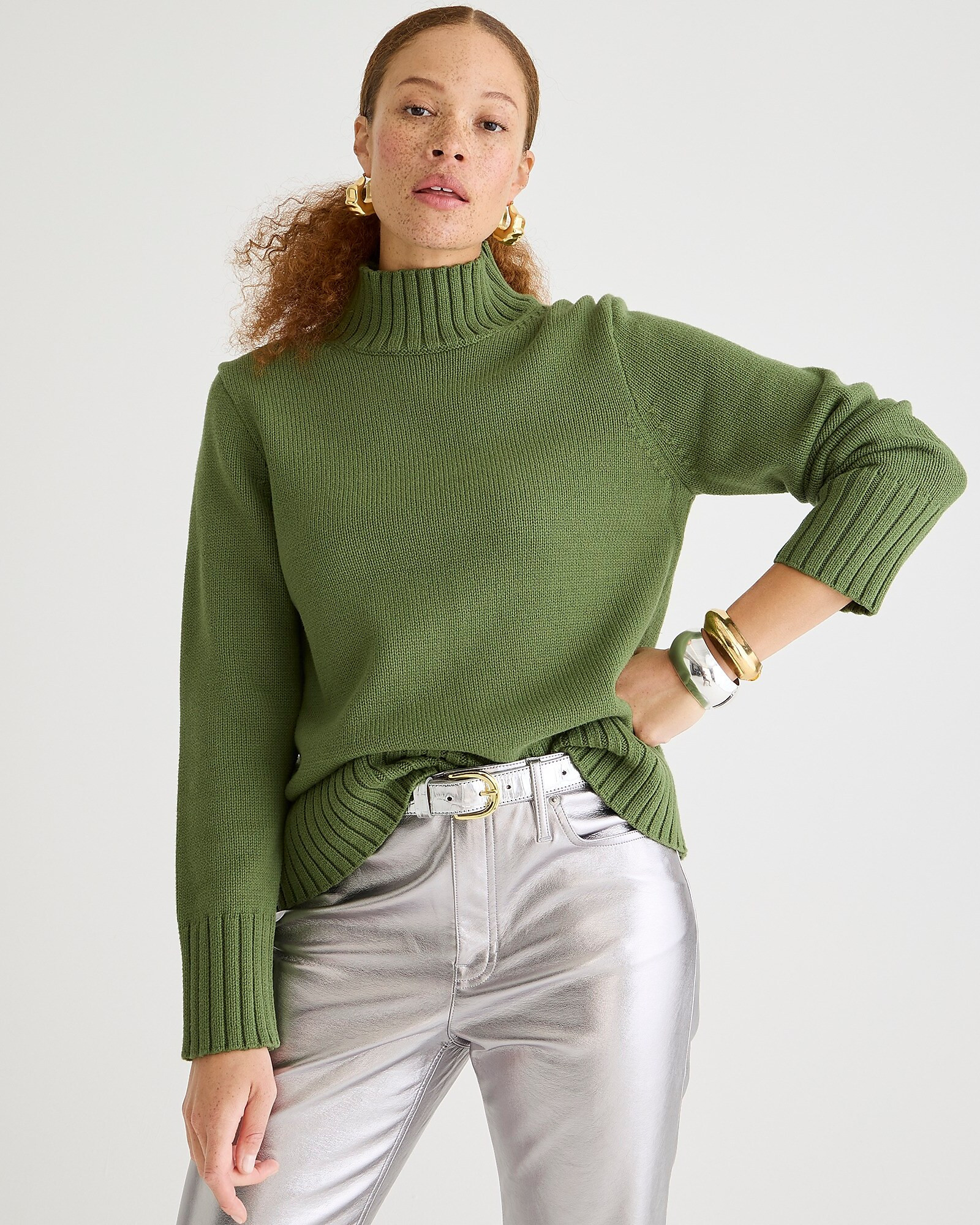 Cotton turtleneck sweater | J. Crew US