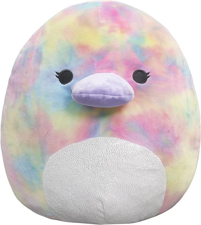 Squishmallows 14-Inch Rainbow Tie-Dye Platypus with White Belly Plush - Add Brindall to Your Squa... | Amazon (US)