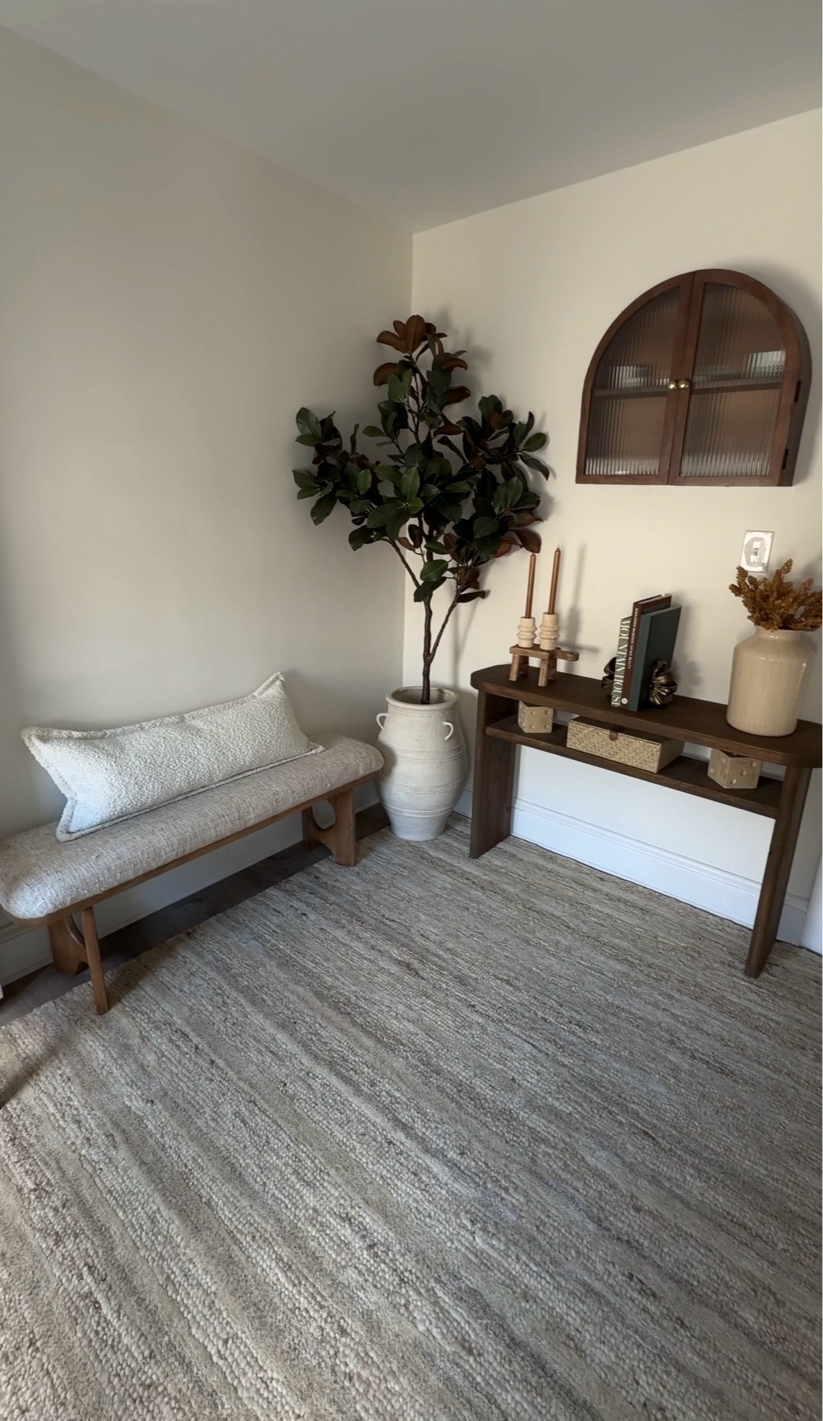 I wanted to bring some warmth and texture into this space and this Rugology rug from rugs direct was EXACTLY what I had envisioned. the subtle stripes, the wool texture, the neutral tones... she's a beauty!!

#LTKHome