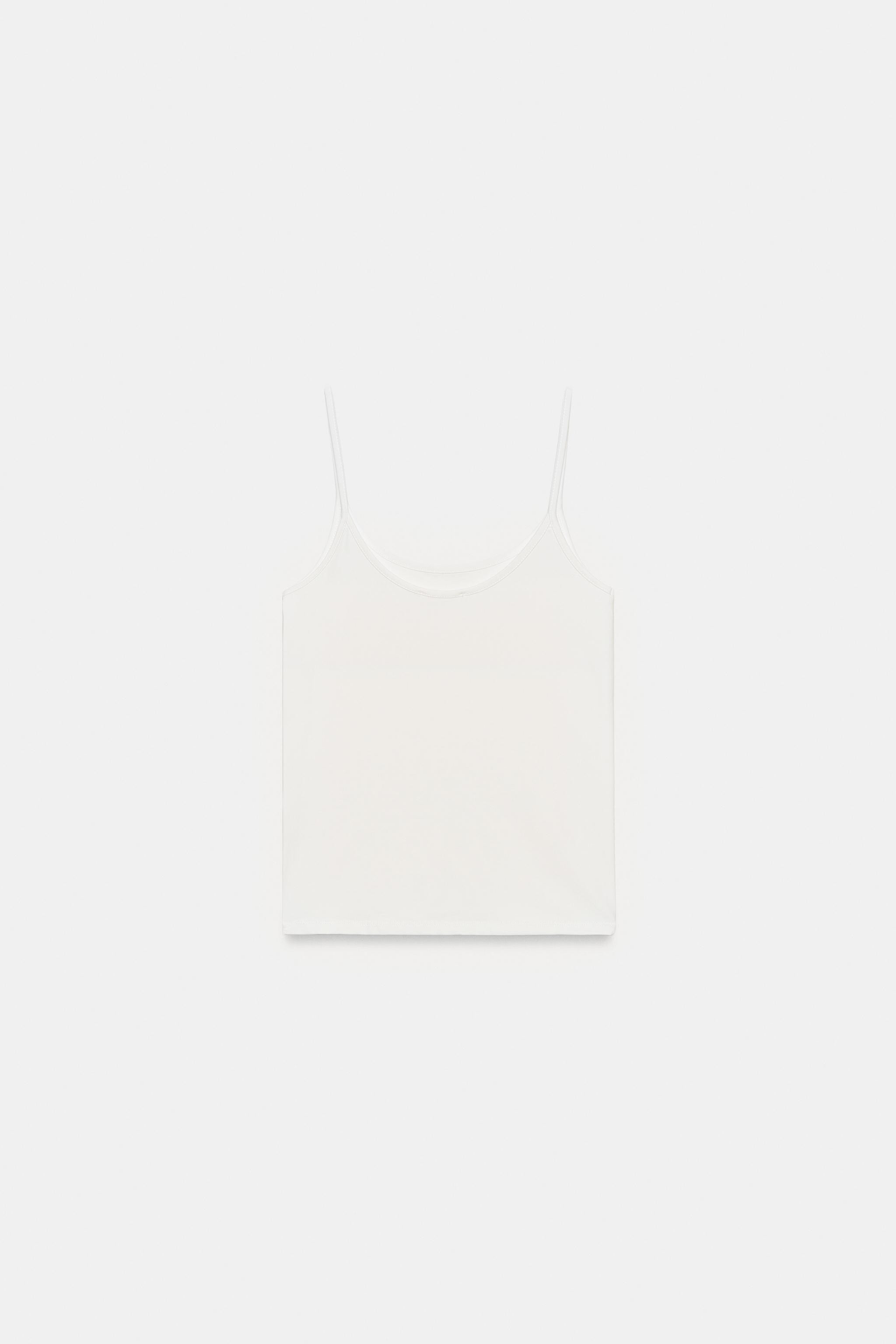 POLYAMIDE SPAGHETTI STRAP TOP | Zara US