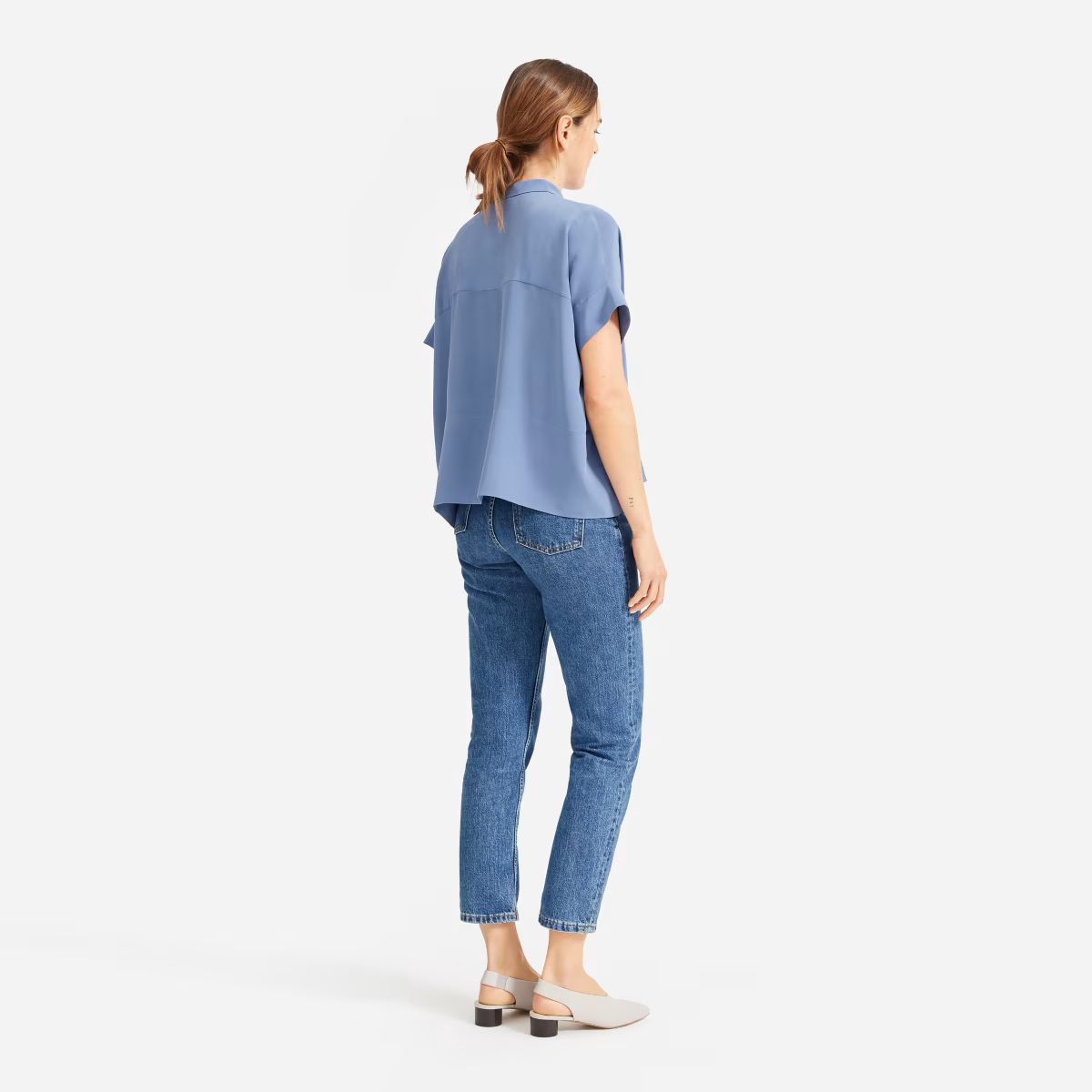The Clean Silk Short-Sleeve Square Shirt | Everlane