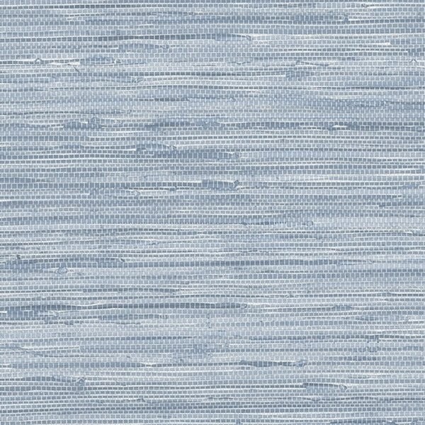 Manhattan Comfort Scranton 32.7 Ft. x 20.5 In. Vinyl Blue Faux Grasscloth Wallpaper Covering | Bed Bath & Beyond