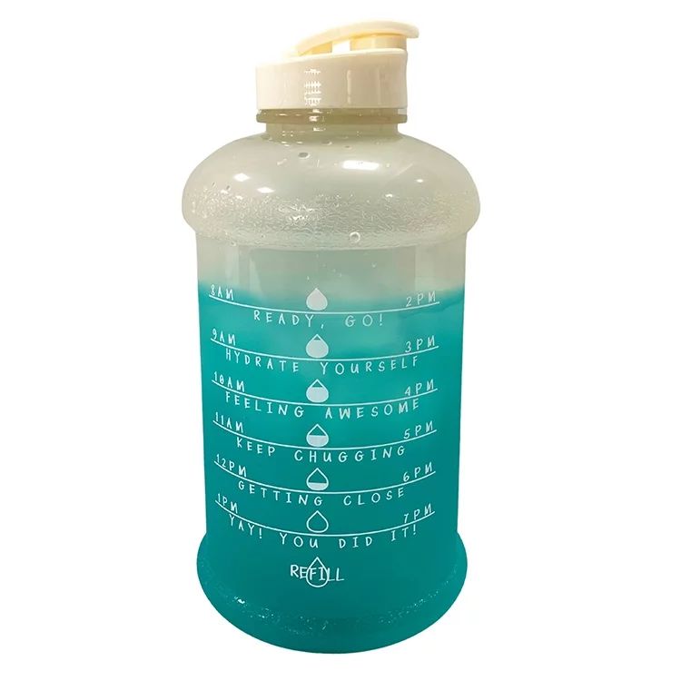 Mainstays 50-Ounce Color Changing Plastic Motivational Hydration Bottle, White | Walmart (US)