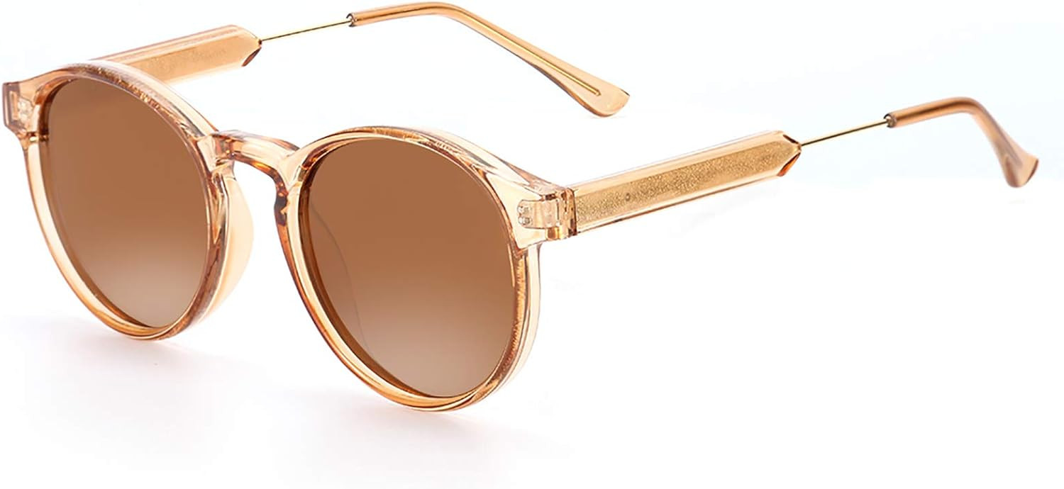Polarized Sunglasses for Women Retro Round Womens Sunglasses Vintage Shades | Amazon (US)
