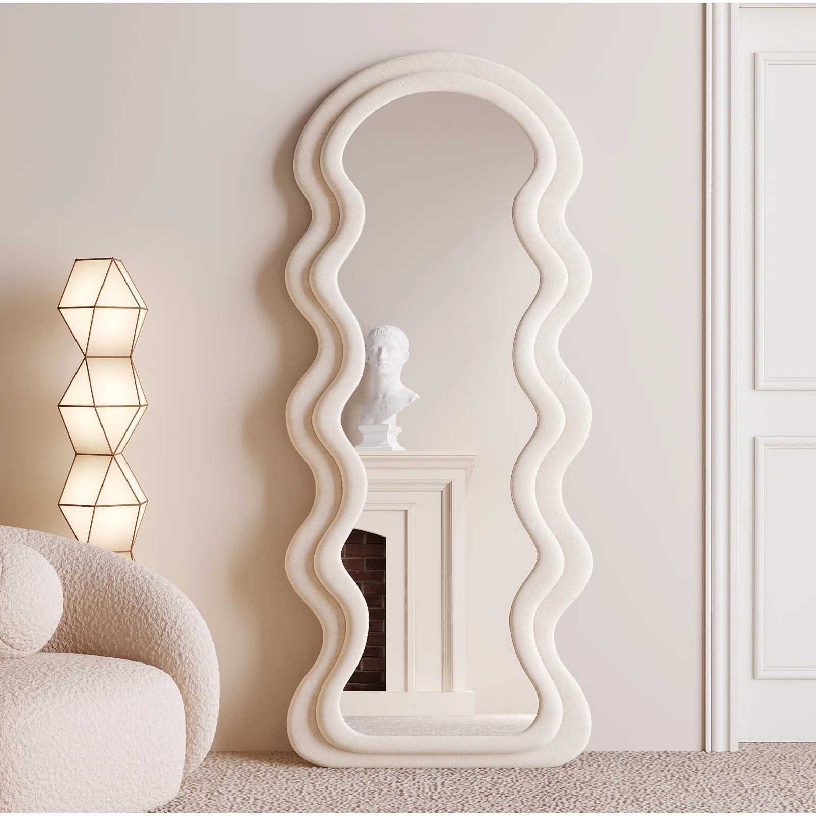 Ivy Bronx Takengon Wavy Mirror & Reviews | Wayfair | Wayfair North America
