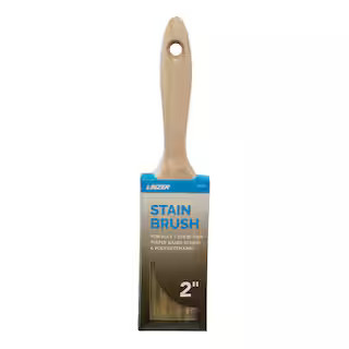 2 in. White China Bristle Flat Stain Paint Brush | The Home Depot