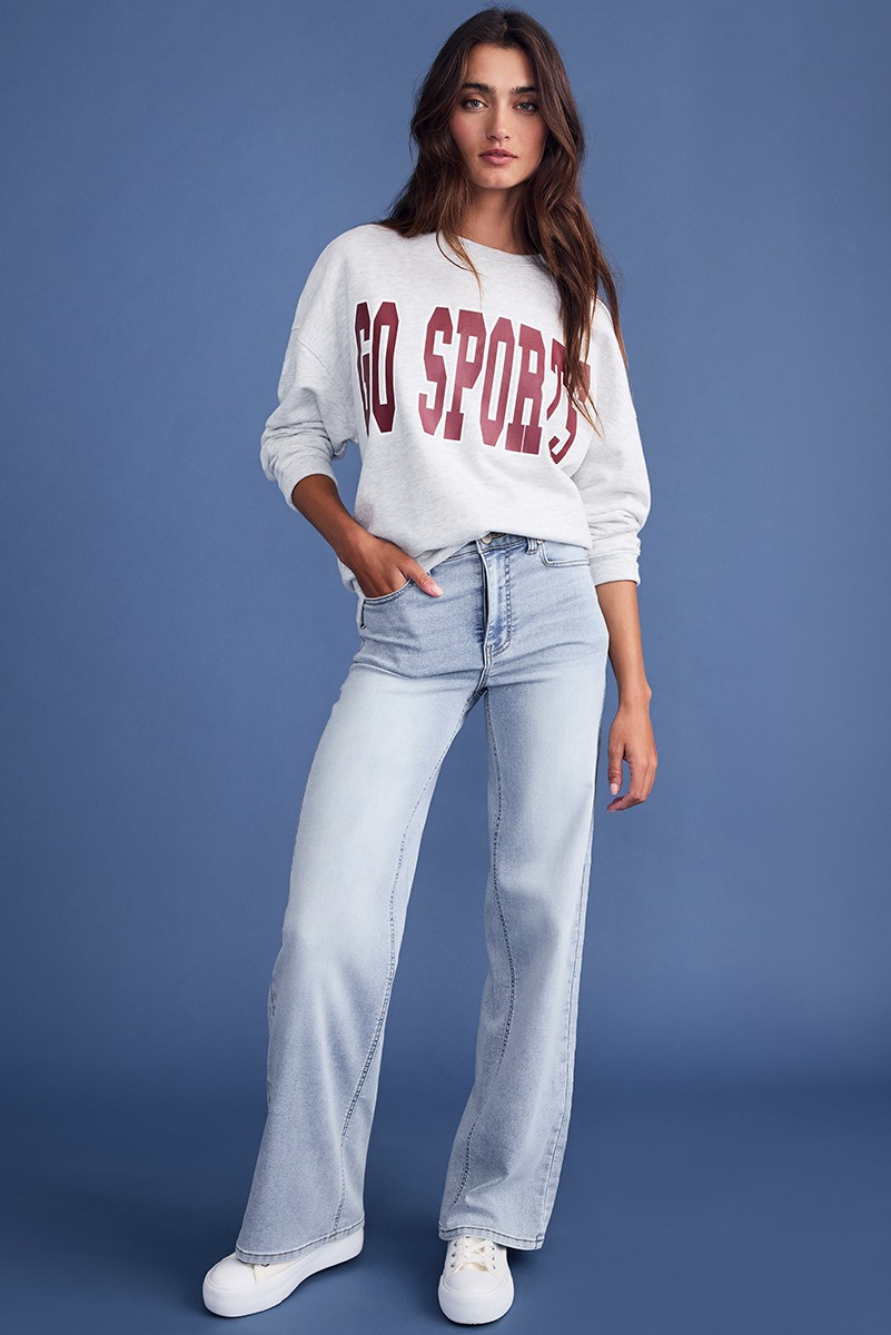 Go Sports Graphic Sweatshirt | Francesca's