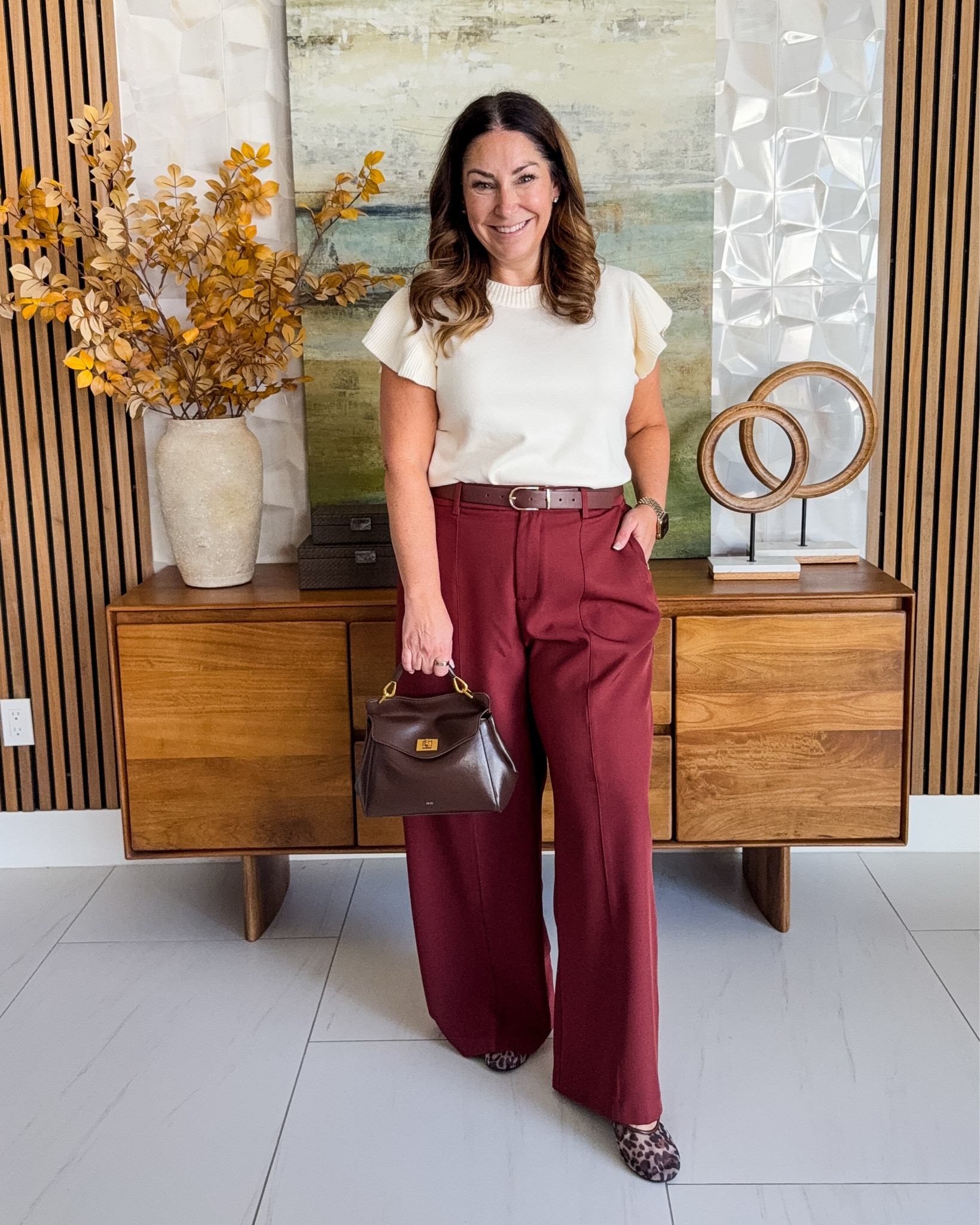 An easy way to start wearing fall colors when it’s still HOT outside! ☀️🍂 A basic white tee with burgundy pants gives you the fall look without adding a single layer. 🔗👇
Wearing Top tts, L | Pants size up if in-between, XL

#LTKSeasonal #LTKMidsize #LTKWorkwear