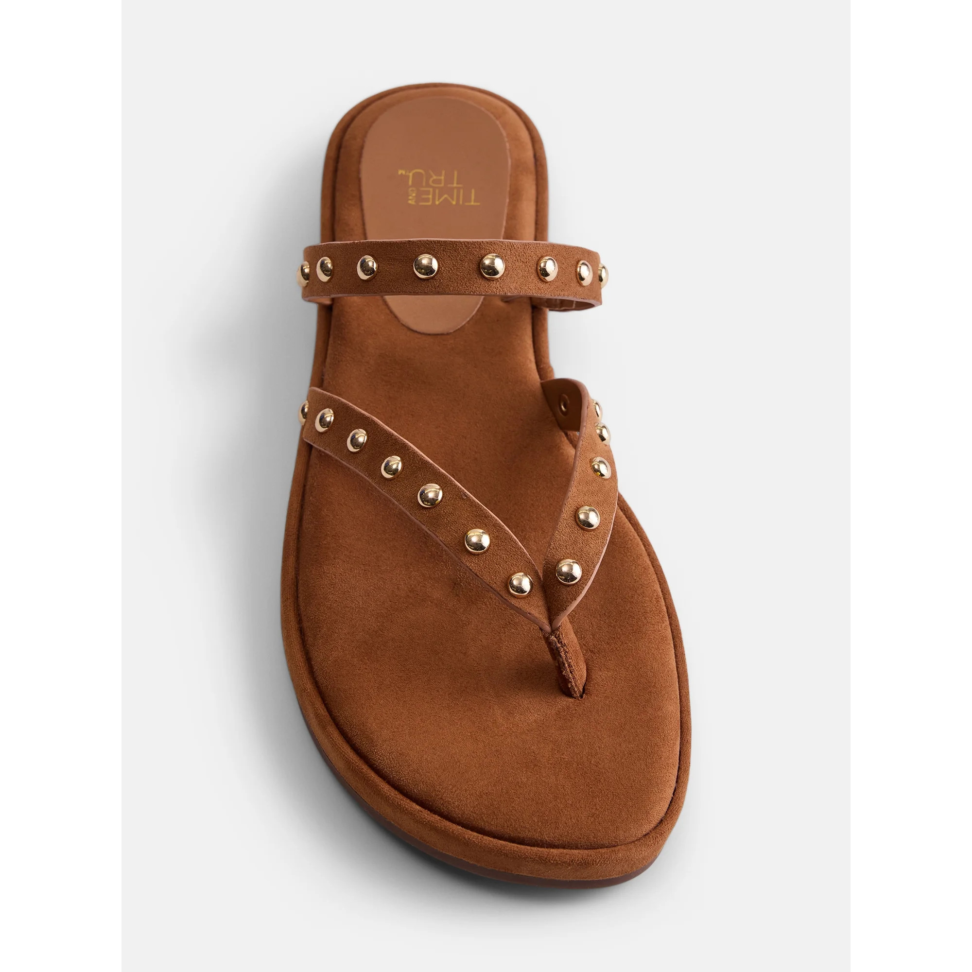 Time and Tru Women's Studded Flip Flop Sandals | Walmart (US)