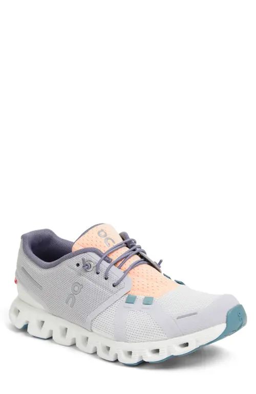 On Cloud 5 Push Sneaker in Glacier/Undyed White at Nordstrom, Size 9.5 | Nordstrom