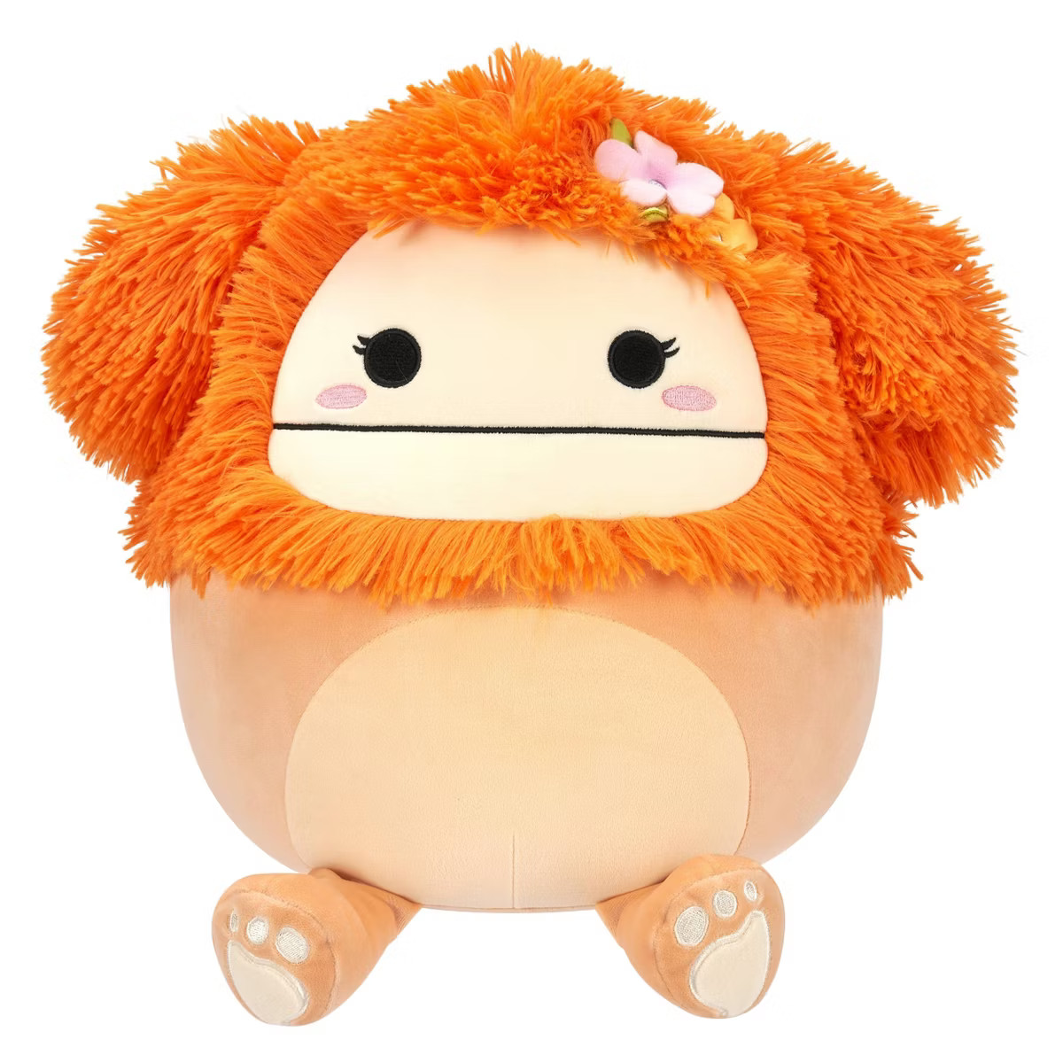 Squishmallows 12" Shasta Light Orange Bigfoot with Flower Pin | Target