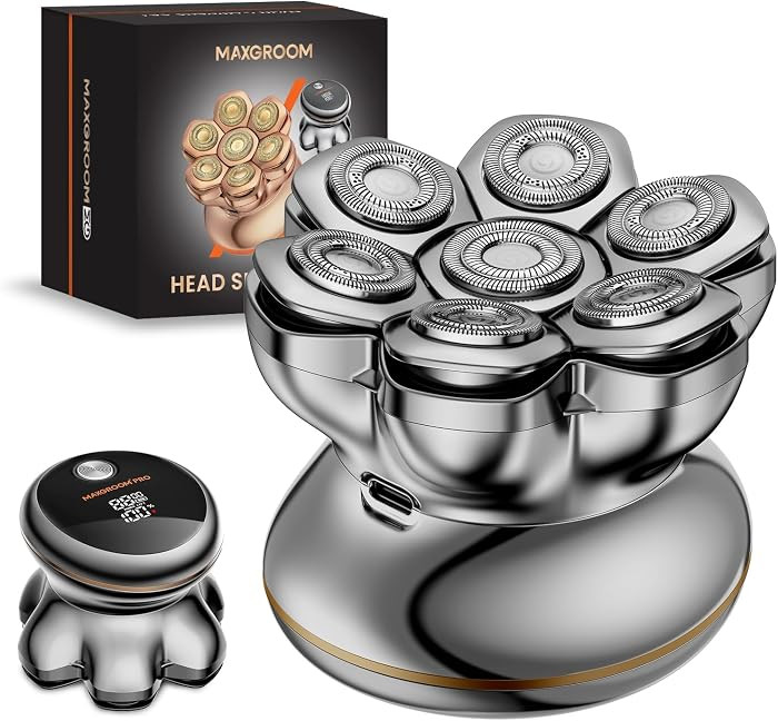 MAXGROOM\u00ae PRO 7D Head Shaver for Bald Men, Electric Head Razor with 7D Flexible Blades, Long... | Amazon (US)