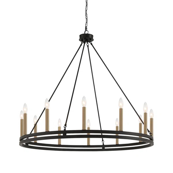Madalyn 12 Light Metal Dimmable Chandelier | Wayfair North America