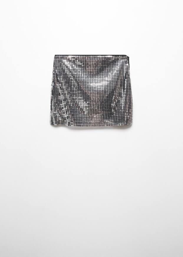 Mini-jupe à paillettes -  Femme | Mango France | MANGO (FR)