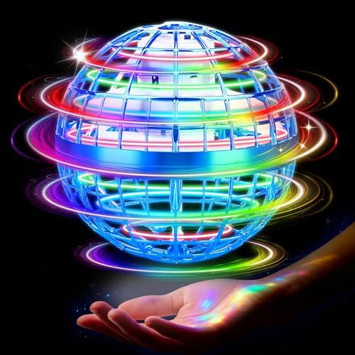 Flying Orb Ball Toy, 2025 Upgrade Hand Controlled Hover Ball with LED Lights, 360° Rotating Boom... | Amazon (US)