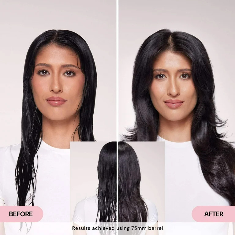 L'ange Hair Le Volume 2-in-1 Titanium Blow Dryer Brush Blush Hot Air Brush with Oval Barrel | Walmart (US)