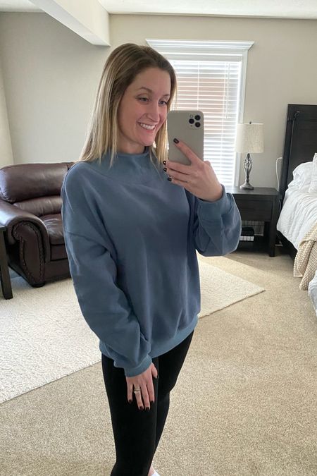 Oversized sweatshirt I shared the other day! It’s so soft and comfy!

These leggings are also amazing!!!! They feel just like the “other” brand 😊

Amazon
Amazon finds
Casual
Lounge
Athleisure 

#LTKsalealert #LTKfitness #LTKfindsunder50